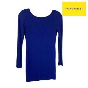Forever‎ 21 Women's Sexy Open Back Long-sleeved  Bodycon Dress